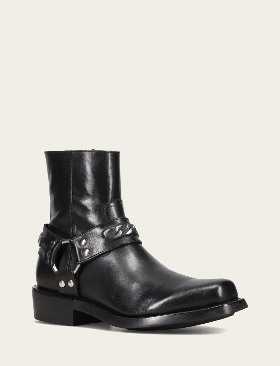 Men's Black Conway Chain Harness Boot