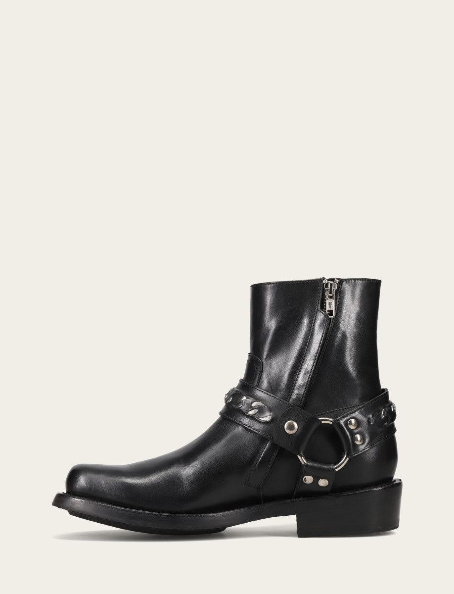 Men's Black Conway Chain Harness Boot