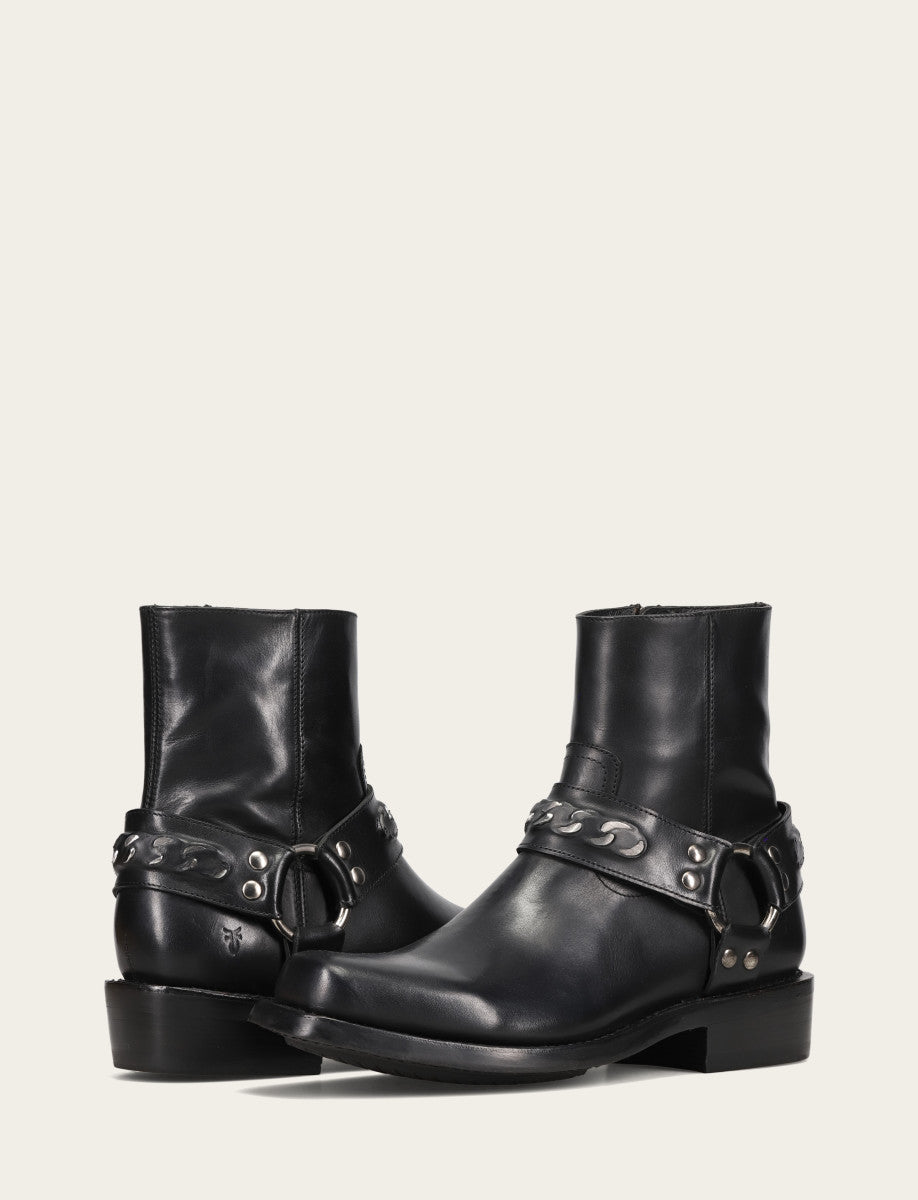 Men's Black Conway Chain Harness Boot