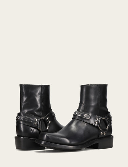 Men's Black Conway Chain Harness Boot