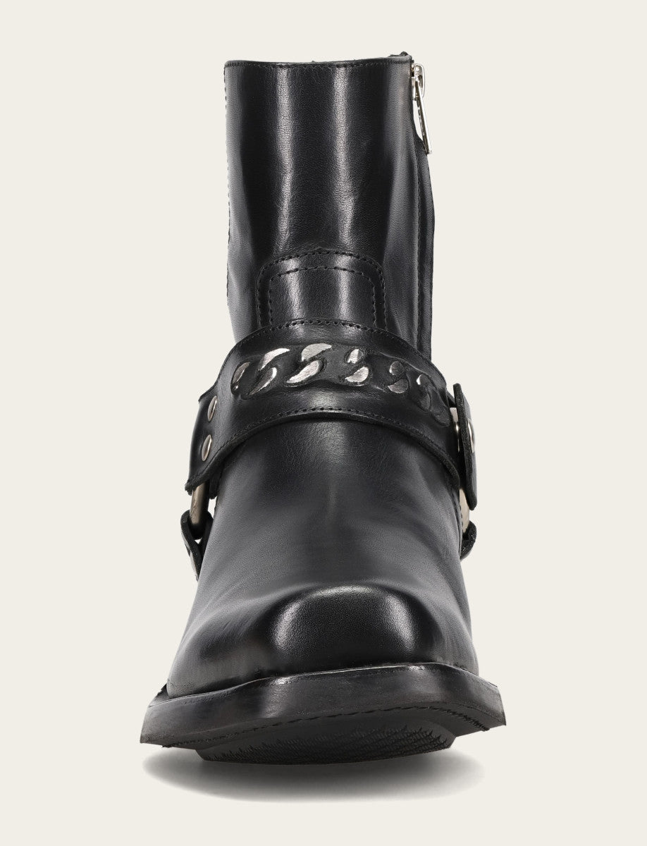 Men's Black Conway Chain Harness Boot