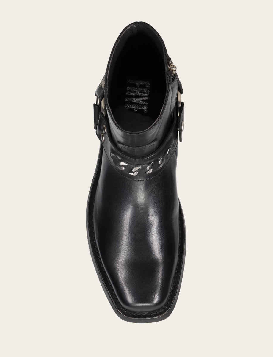 Men's Black Conway Chain Harness Boot