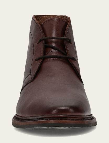 Men’s Brown Oiled Leather Paul Chukka Boots