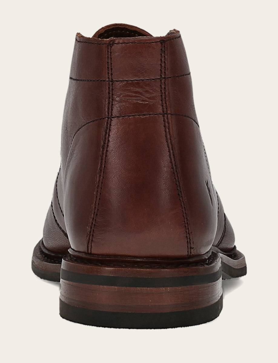 Men’s Brown Oiled Leather Paul Chukka Boots