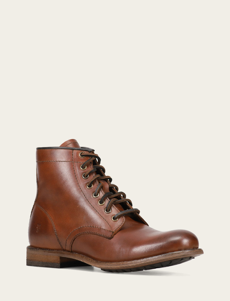 Men's Cognac Tyler Flex Lace Up Boots