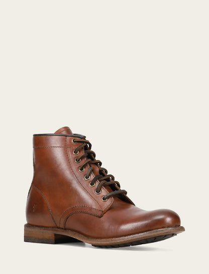Men's Cognac Tyler Flex Lace Up Boots