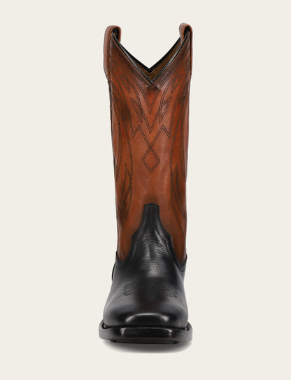 Men's Black Nash Deco Stitch Pull On Boots