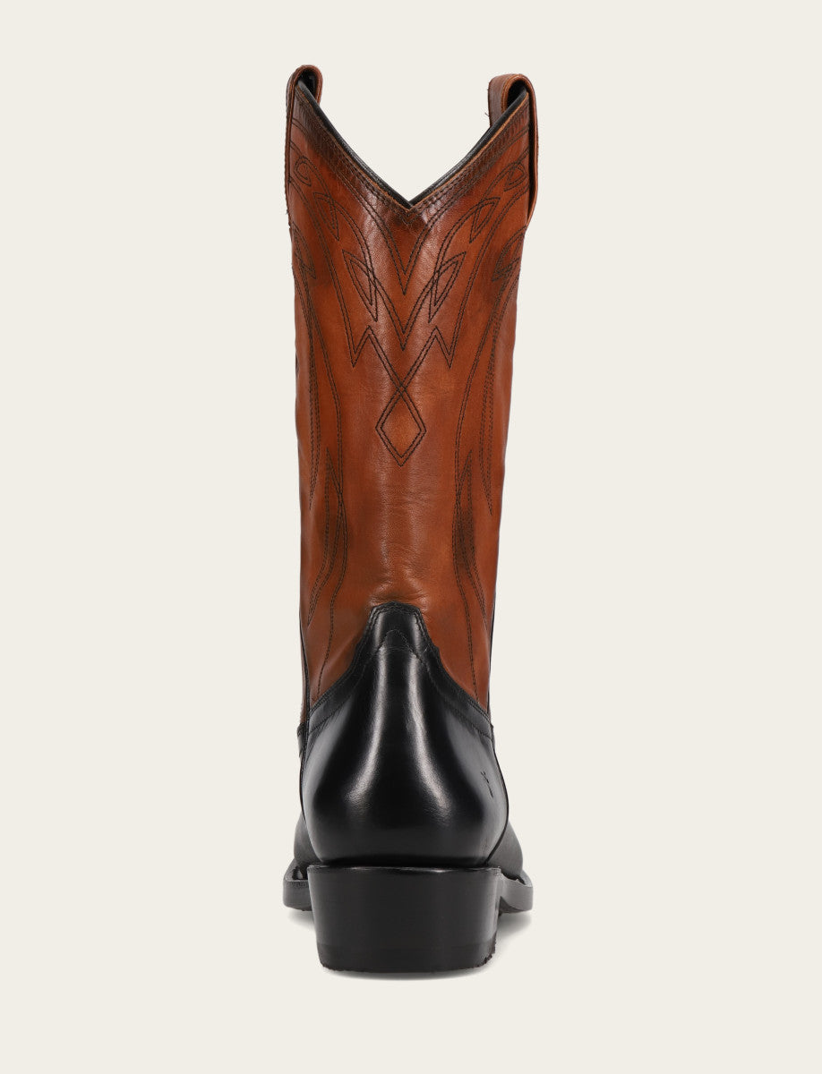 Men's Black Nash Deco Stitch Pull On Boots