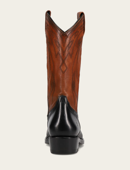 Men's Black Nash Deco Stitch Pull On Boots