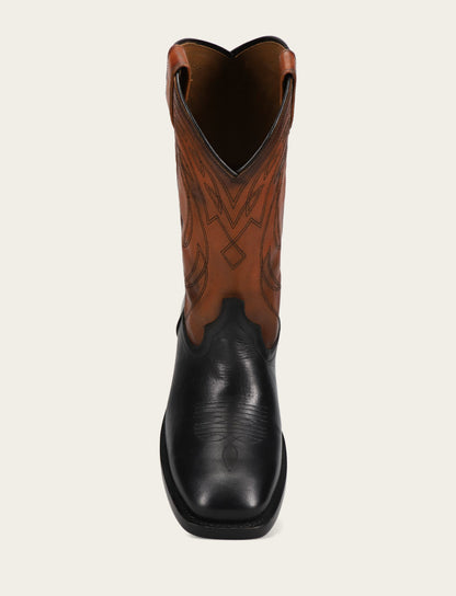 Men's Black Nash Deco Stitch Pull On Boots