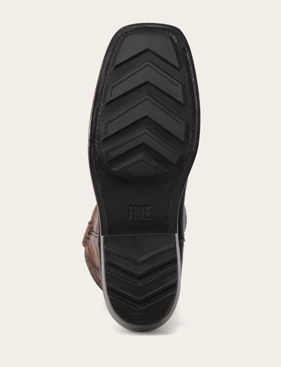 Men's Black Nash Deco Stitch Pull On Boots