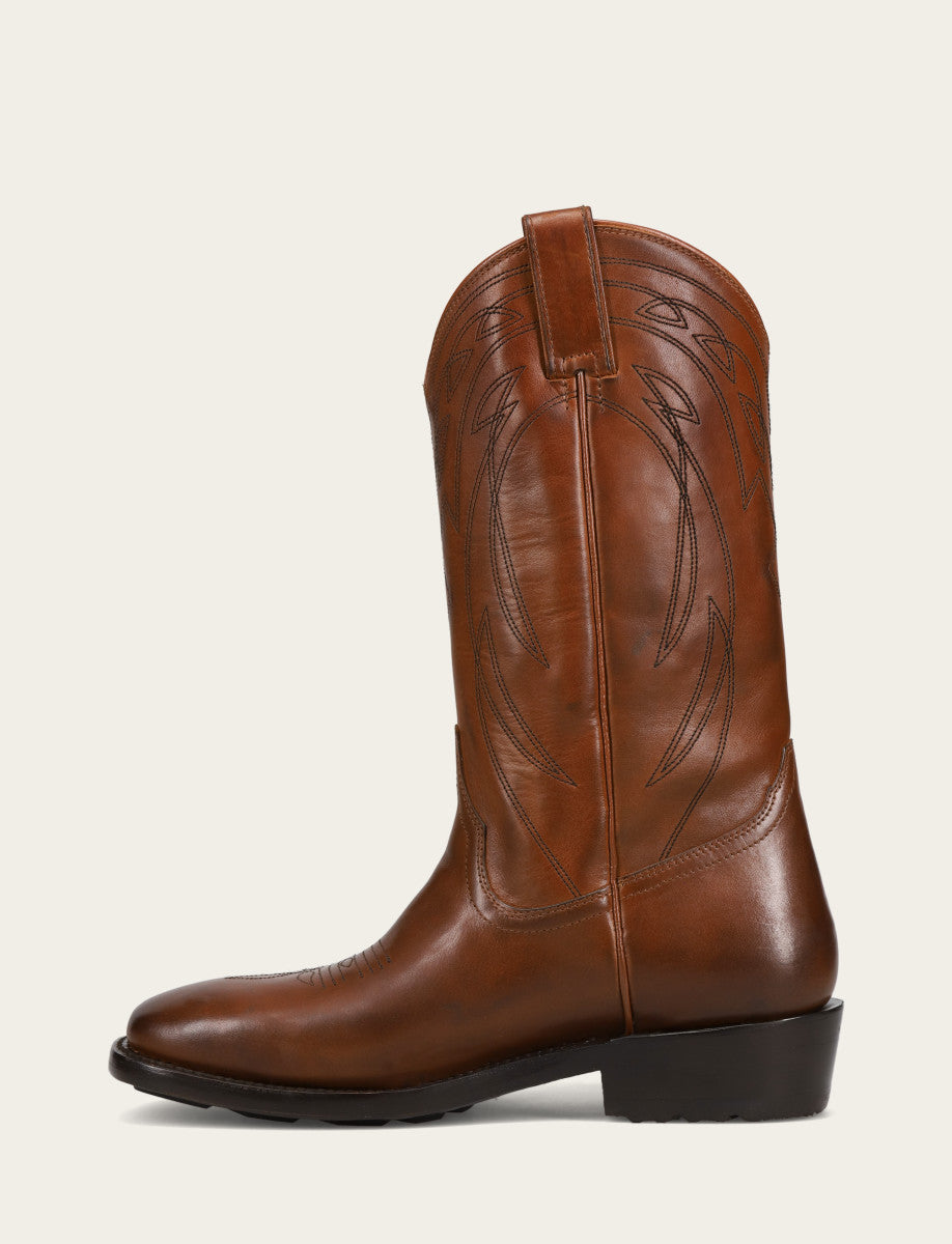 Men's Caramel Nash Deco Stitch Pull On Boots