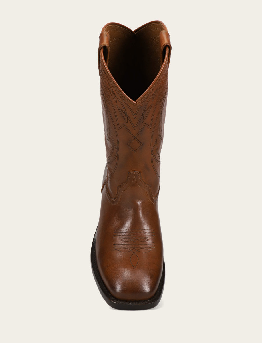 Men's Caramel Nash Deco Stitch Pull On Boots