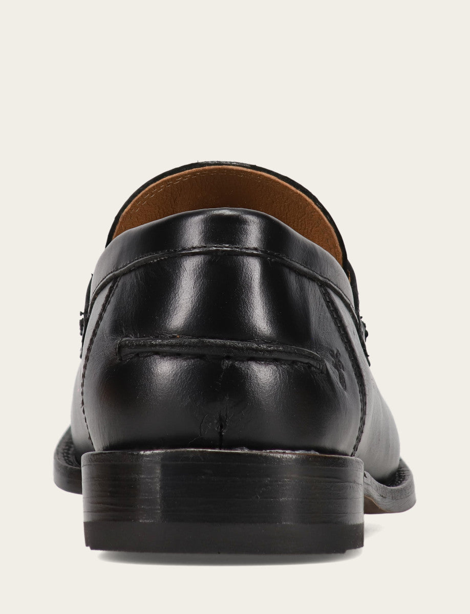 Men's Black Tyler Flex Penny Loafers