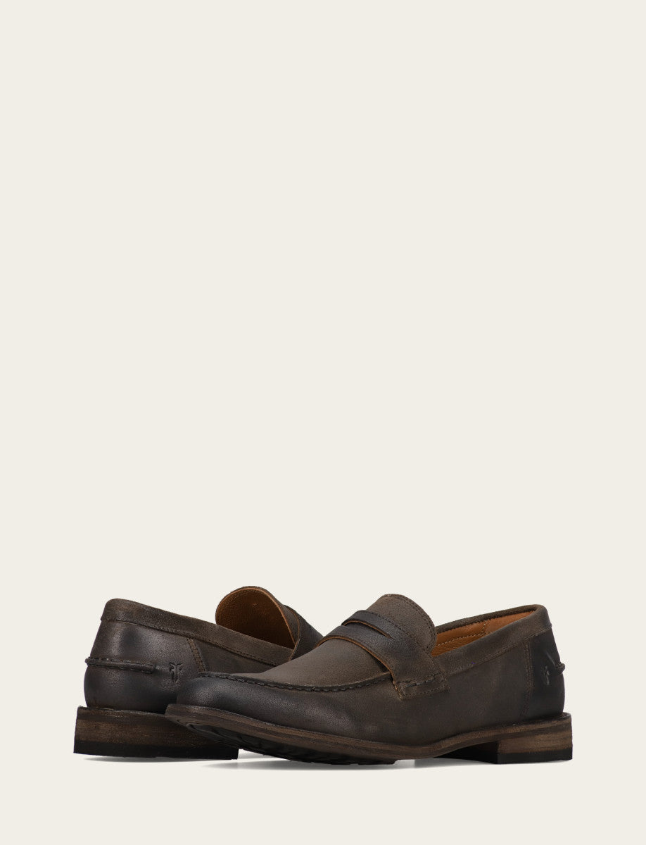 Men's Chocolate Tyler Flex Penny Loafers