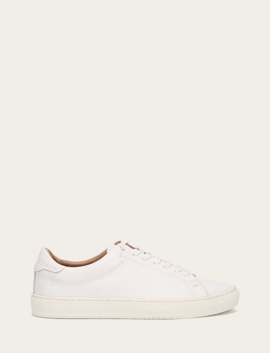 Men's White Astor Low Lace Slip On Sneakers