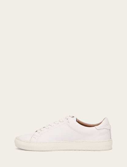 Men's White Astor Low Lace Slip On Sneakers