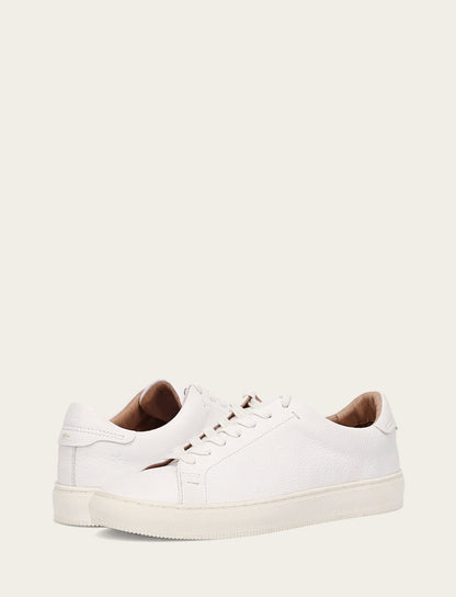 Men's White Astor Low Lace Slip On Sneakers