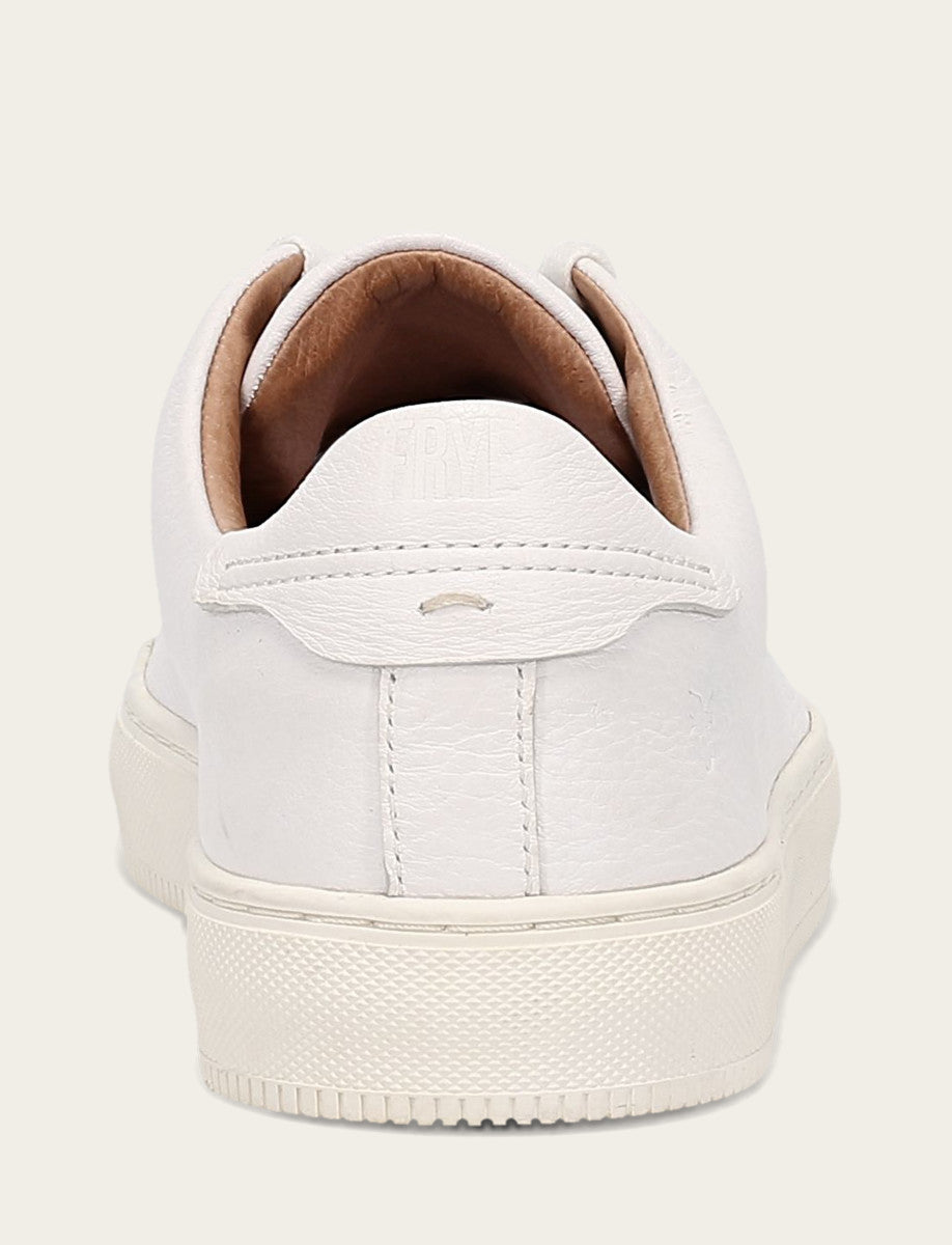 Men's White Astor Low Lace Slip On Sneakers