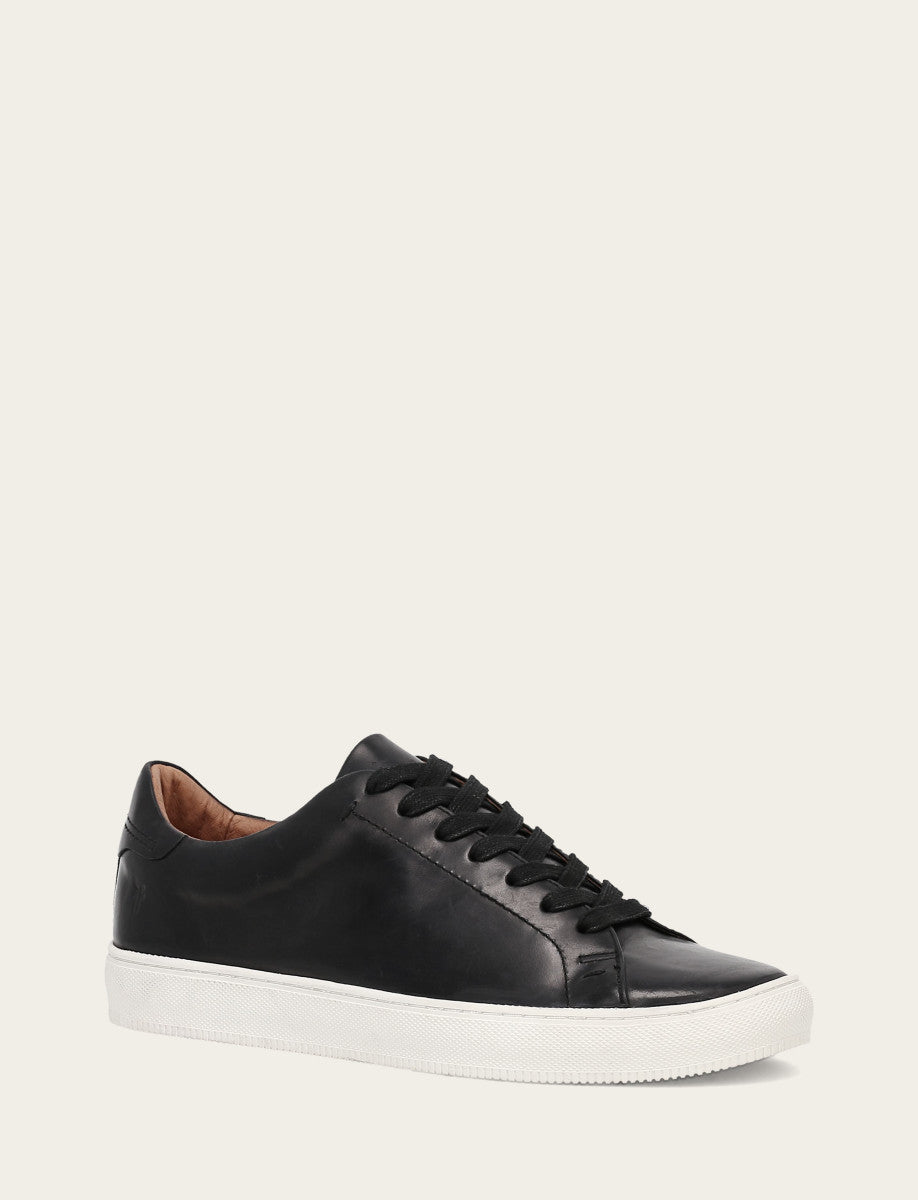 Men's Black Astor Low Lace Slip On Sneakers