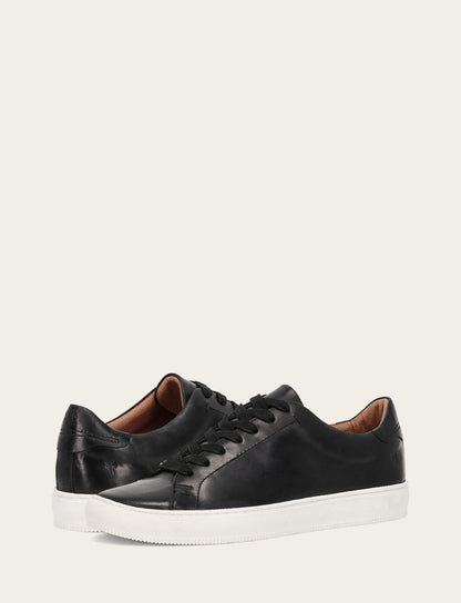 Men's Black Astor Low Lace Slip On Sneakers