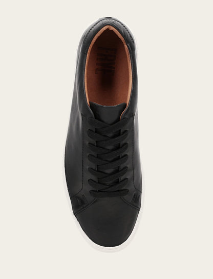 Men's Black Astor Low Lace Slip On Sneakers