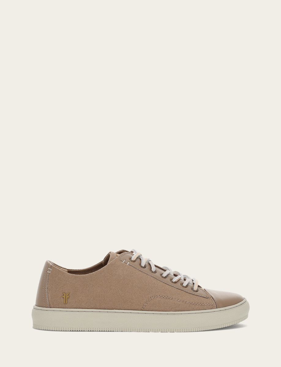 Men's Khaki Astor Cap Toe Low Lace Sneakers