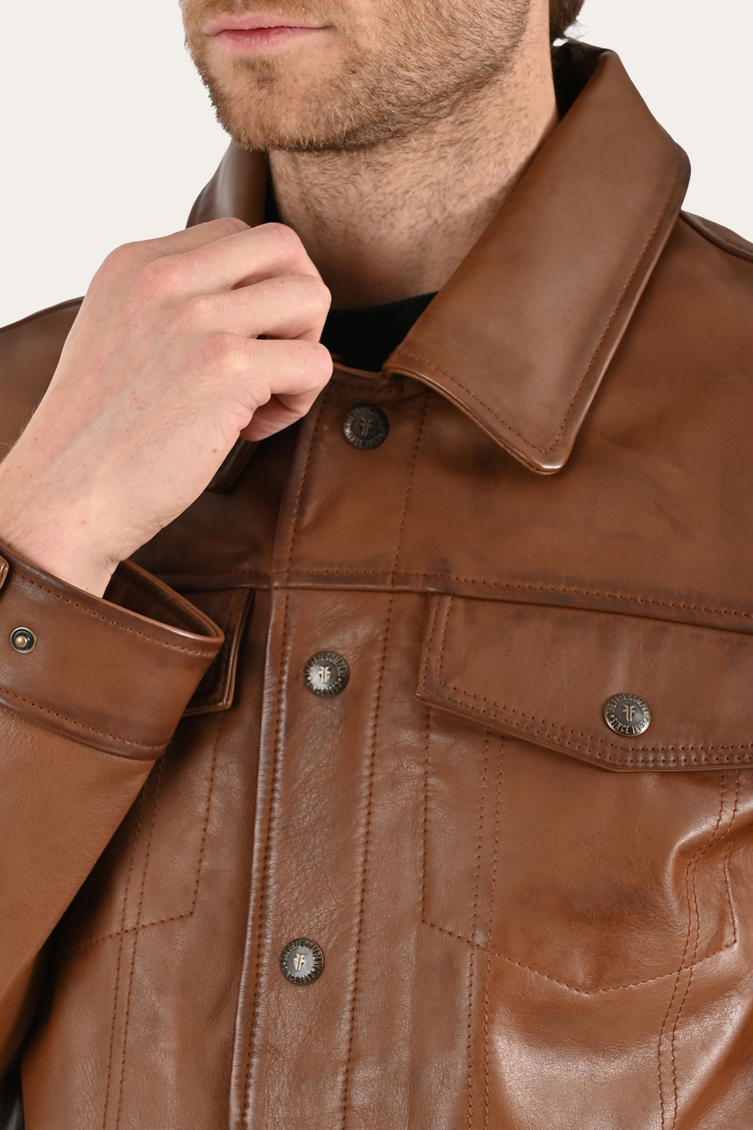 Brown Baxter Trucker Jacket